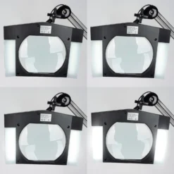 Semplix LED Lupen-Lampe 3D Schwarz (Linse 189 Mm X 157 Mm/ Tischklemme) -NähKunst Angebote Store 10027035 06