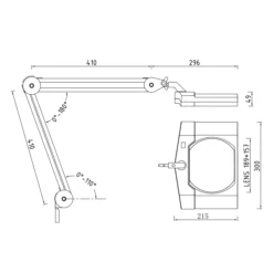 Semplix LED Lupen-Lampe 3D ESD-Protection Schwarz (Linse 189 Mm X 157 Mm) -NähKunst Angebote Store 10027036 07