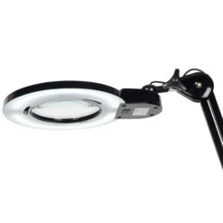 Semplix LED Lupen-Tischlampe Schwarz (60 PCS LED/ 3D Linse/ Dimmbar/ Tischklemme) -NähKunst Angebote Store 10027037 05