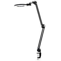 Semplix LED Lupen-Tischlampe Schwarz (60 PCS LED/ 3D Linse/ Dimmbar/ Tischklemme) -NähKunst Angebote Store 10027037 06