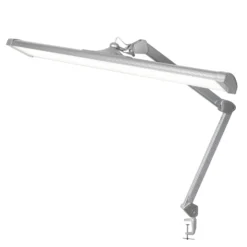 Semplix LED Arbeits-Tischlampe Silber (684 LED/ Dimmbar/ Tischklemme)
