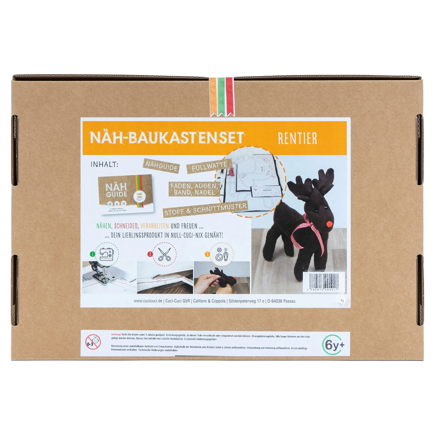 Cuci-Cuci Näh-Baukastenset Rentier Elch 4 Cuci-Cuci Näh-Baukastenset Rentier Elch – Bild 4