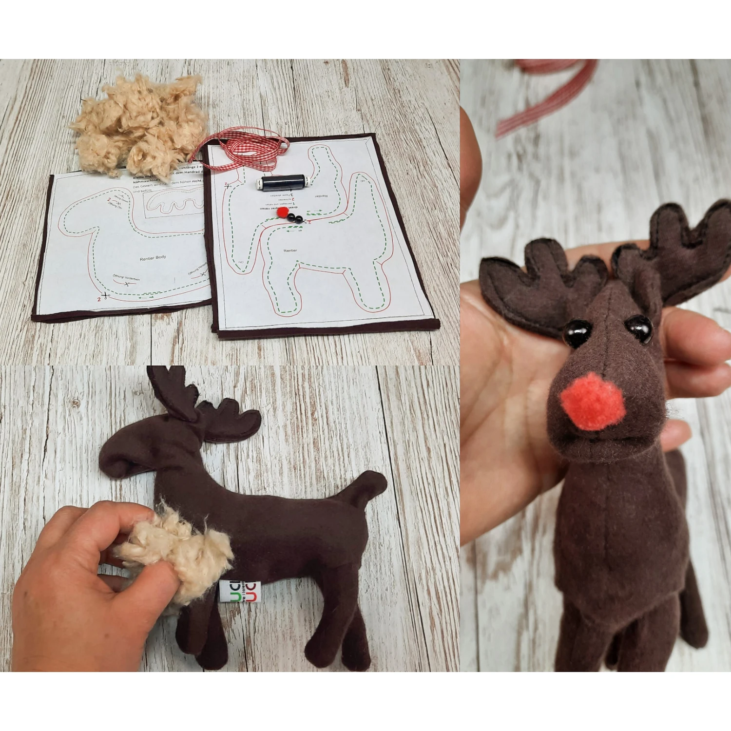 Cuci-Cuci Näh-Baukastenset Rentier Elch 3 Cuci-Cuci Näh-Baukastenset Rentier Elch – Bild 3