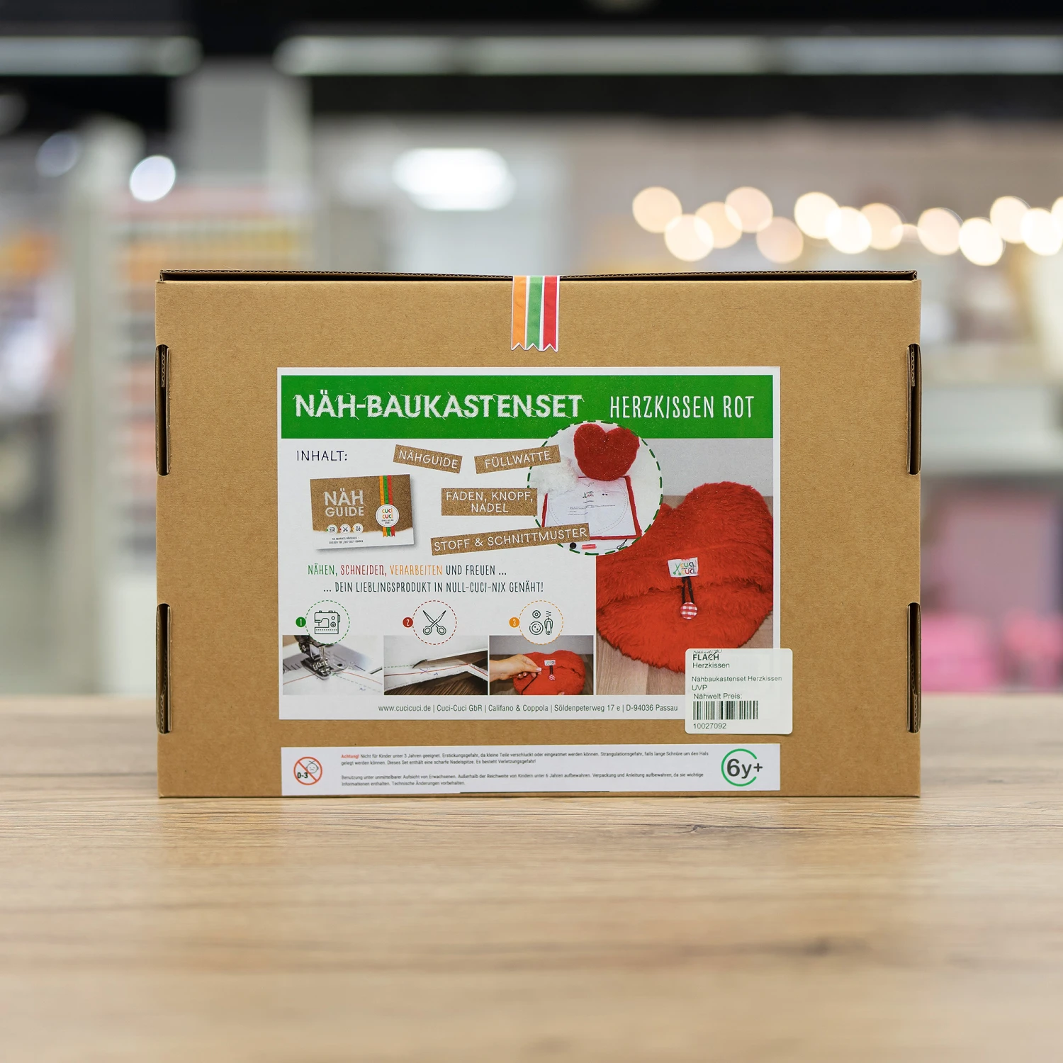 Cuci-Cuci Näh-Baukastenset Herzkissen (rot) 1 Cuci-Cuci Näh-Baukastenset Herzkissen (rot)