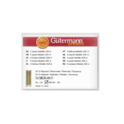 Gütermann Maschinenstickfaden-Set Metallic Col.1 (4 Farben/ 200 M) -NähKunst Angebote Store 10027121 d