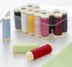 Gütermann Allesnäher Nähfaden-Acrylbox (18 Farben/ 100 M) -NähKunst Angebote Store 10027130 naehfadenbox set 18er 5