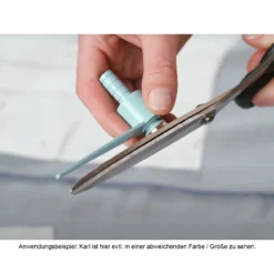 Kleiner Karl - Zuschneidehilfe Silber (Aluminium/ Glasperlengestrahlt) -NähKunst Angebote Store 10027652 08