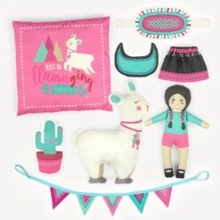 Kullaloo Cut & Sew Panel "JUST BE LLAMAZING" (80 X 155 Cm)