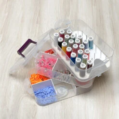 BabySnap Zubehörbox Klarsichtbox (3 Lagen Inkl. Garn-Organizer) -NähKunst Angebote Store 10027969 babysnap zubehoerbox 06