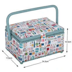 Groves Nähkasten M Design "Nähzubehör" (178 X 245 X 145 Mm) 5 Groves Nähkasten M Design "Nähzubehör" (178 X 245 X 145 Mm) -NähKunst Angebote Store 10028008 naehkorb 1