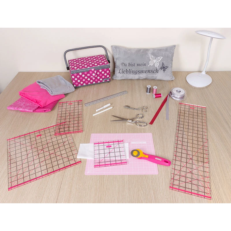 Semplix Patchwork-Quiltlineal (12,5" X 12,5"/ 2,5 Mm Dick/ Pink) 3 Semplix Patchwork-Quiltlineal (12,5" X 12,5"/ 2,5 Mm Dick/ Pink) – Bild 3