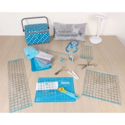 Semplix Patchwork-Quiltlineal (12,5" X 12,5"/ 2,5 Mm Dick/ Türkis) -NähKunst Angebote Store 12x9 tuerkis petrol22