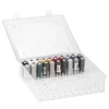 Nähwelt Flach Acryl-Garnbox Ungefüllt (für 80 Konen/ 500 M Näh- Oder Stickgarn)