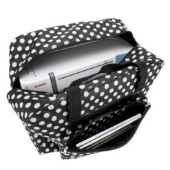 Nähmaschinentasche XL (rot/creme Gepunktet)
