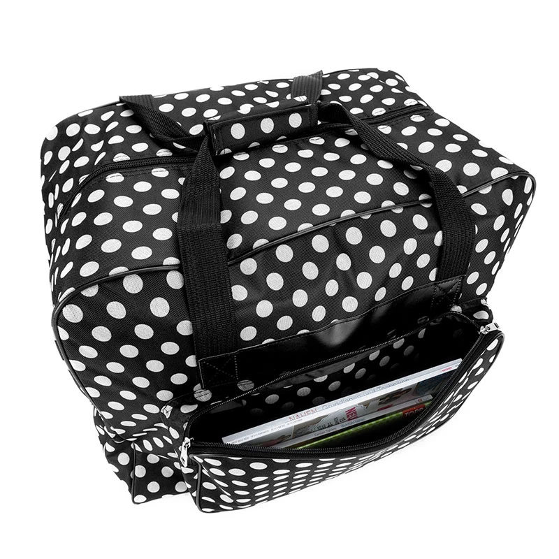 Nähmaschinentasche XL (altrosa/weiß Gepunktet) 3 Nähmaschinentasche XL (altrosa/weiß Gepunktet) – Bild 3