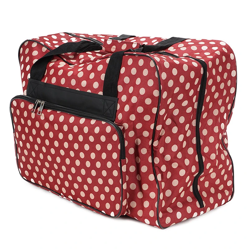 Over-Coverlocktasche XL (rot/creme Gepunktet) 1 Over-Coverlocktasche XL (rot/creme Gepunktet)