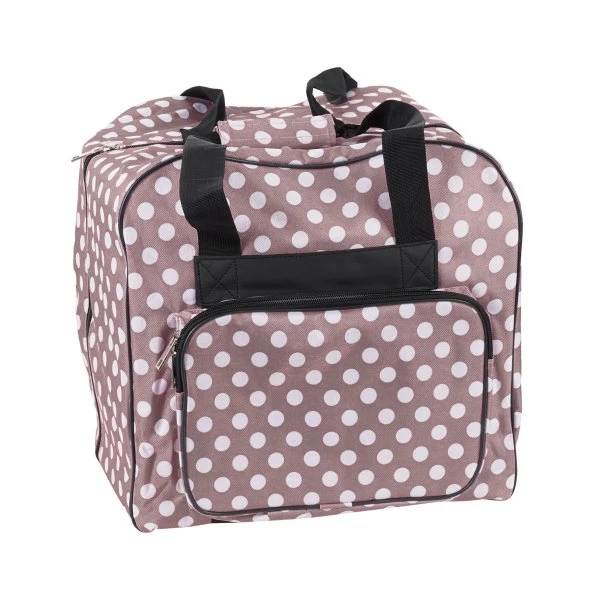 Over-Coverlocktasche (mauve/weiß Gepunktet) 1 Over-Coverlocktasche (mauve/weiß Gepunktet)