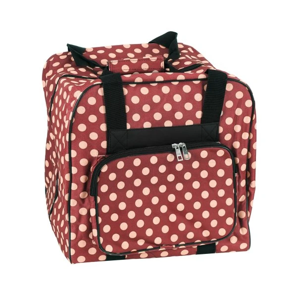 Over-Coverlocktasche (rot/creme Gepunktet) 1 Over-Coverlocktasche (rot/creme Gepunktet)