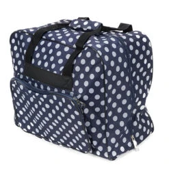 Nähmaschinentasche (blau/weiß Gepunktet)