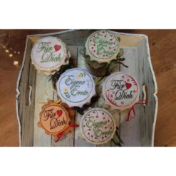 Windesign Stickmuster CD "Häubchen Für`s Marmeladenglas" Lacetechnik (12 Designs) -NähKunst Angebote Store 16124 marmeladenglaeser 5