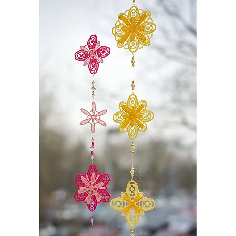 Windesign Stickmuster CD Fensterbilder - Blumen 3D (freistehende Spitzenstickerei) 2 Windesign Stickmuster CD Fensterbilder - Blumen 3D (freistehende Spitzenstickerei) – Bild 2