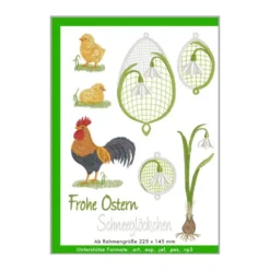 Windesign Stickmuster CD Frohe Ostern (9 Motive)