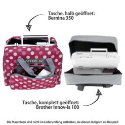 Semplix Nähmaschinentasche Polka Dots (beere/rosa) 15 Semplix Nähmaschinentasche Polka Dots (beere/rosa) -NähKunst Angebote Store 16672 6 shop2