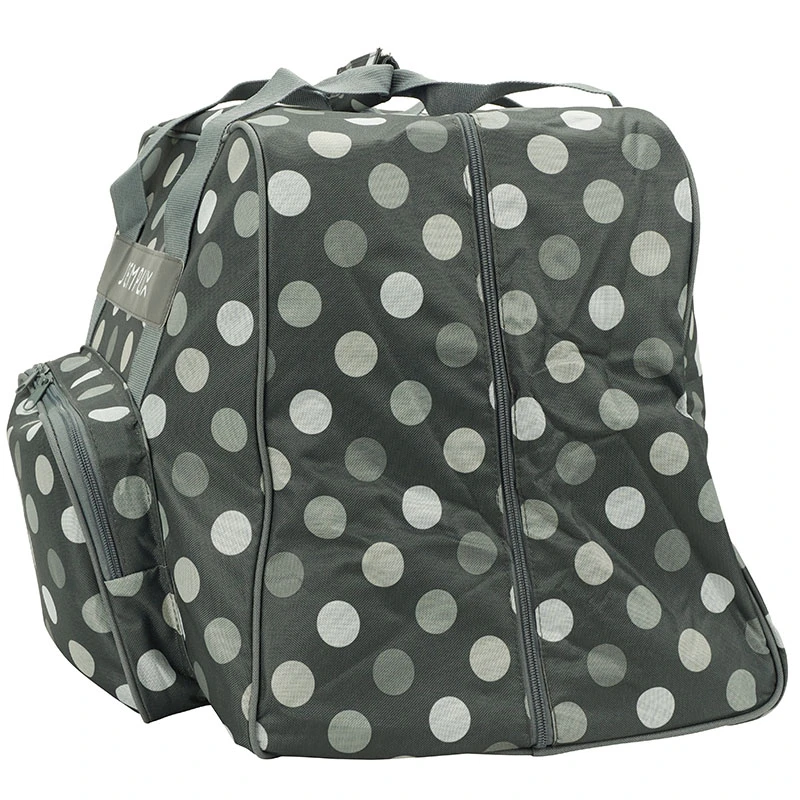 Semplix Overlocktasche-Coverlocktasche Polka Dots (anthrazit/grau) 3 Semplix Overlocktasche-Coverlocktasche Polka Dots (anthrazit/grau) – Bild 3