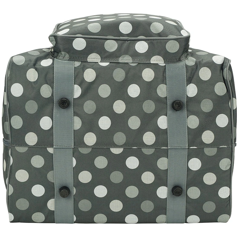 Semplix Overlocktasche-Coverlocktasche Polka Dots (anthrazit/grau) 4 Semplix Overlocktasche-Coverlocktasche Polka Dots (anthrazit/grau) – Bild 4