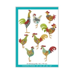 Windesign Stickmuster CD Stolze Gockel - Flotte Hennen (8 Stickmotive)