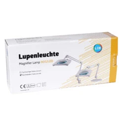 Semplix LED Lupen-Lampe 3D Weiß (Linse 189 Mm X 157 Mm/Tischstandfuß)