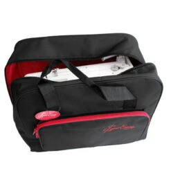 Sew Easy Nähmaschinentasche (schwarz/rot)