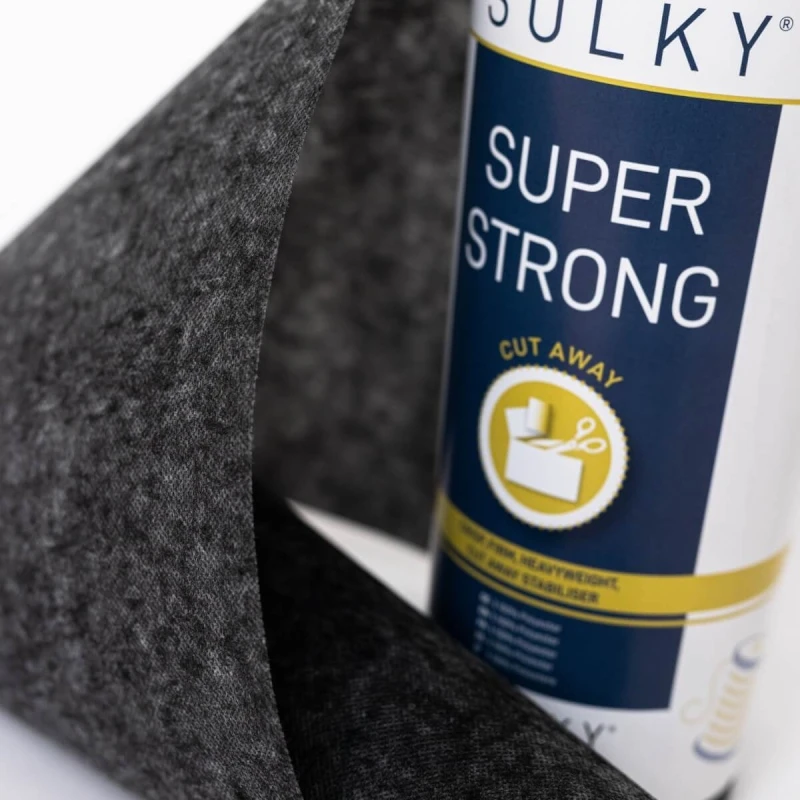 SULKY Super Strong (25 Cm X 5 M/ Schwarz/ Stickvlies Zum Wegschneiden) 2 SULKY Super Strong (25 Cm X 5 M/ Schwarz/ Stickvlies Zum Wegschneiden) – Bild 2