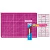 Semplix Schneidematten-Set A3 Pink/ Beere + GRATIS Prym Aqua-Trickmarker
