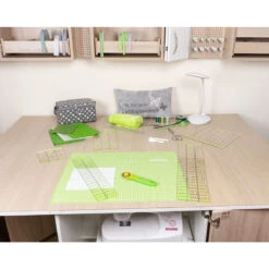 Semplix Schneidematten-Set A2 Grau/grün (Matte 60 X 45 Cm) 10 Semplix Schneidematten-Set A2 Grau/grün (Matte 60 X 45 Cm) -NähKunst Angebote Store 60x45 hellgruen gruen