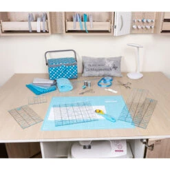 Semplix Rollschneider Maxi Mit 3 Klingen (45 Mm/ Gerade/ Wellen/ Zacken/ Blau) -NähKunst Angebote Store 60x45 tuerkis petrol1