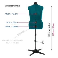Schneiderpuppe/ Schneiderbüste DIANA "C" L Jade (verstellbar) -NähKunst Angebote Store diana c 6 copy scaled4