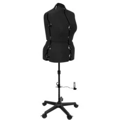 Schneiderpuppe/ Schneiderbüste DIANA "D" XL Schwarz Mit Rollen (verstellbar) -NähKunst Angebote Store diana d 4 copy scaled1