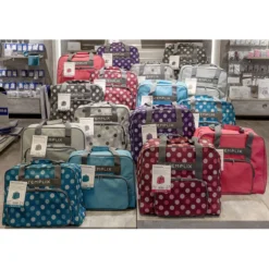 Semplix Nähmaschinentasche Polka Dots (petrol/türkis) -NähKunst Angebote Store dsc08714 shop2