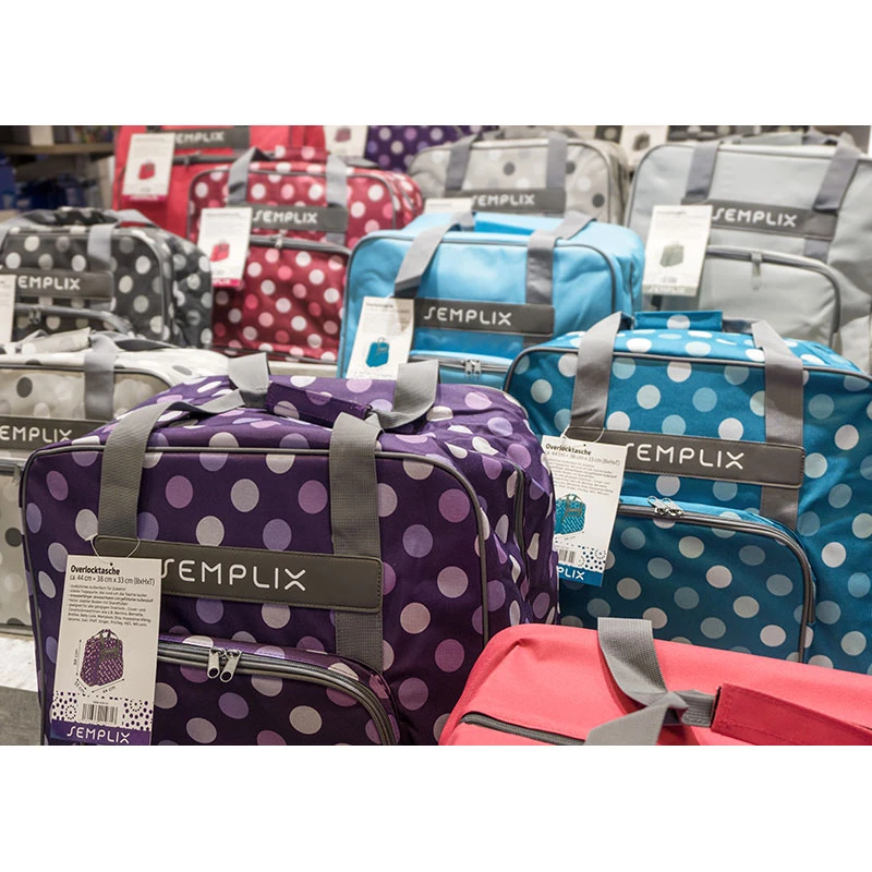 Semplix Overlocktasche-Coverlocktasche Polka Dots (lila/flieder) 6 Semplix Overlocktasche-Coverlocktasche Polka Dots (lila/flieder) – Bild 6