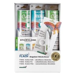 Vlies Set Madeira 3teilg. PLUS Madeira Einring-Fadenschere