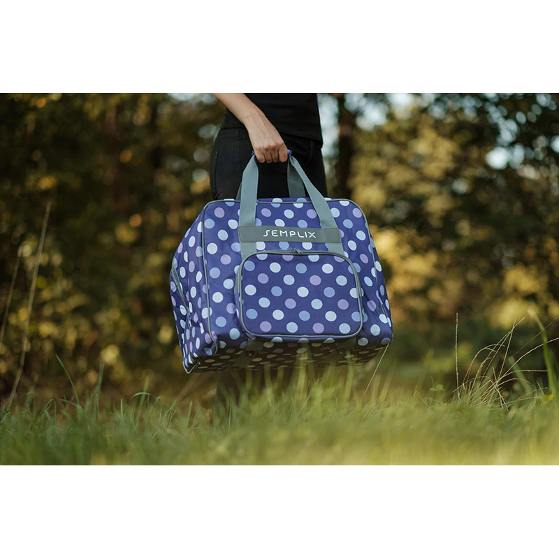 Semplix Overlocktasche-Coverlocktasche Polka Dots (lila/flieder) 9 Semplix Overlocktasche-Coverlocktasche Polka Dots (lila/flieder) – Bild 9