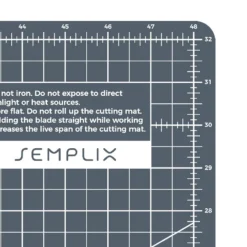 Semplix Schneidematte Hellgrau-grau (120 X 80 Cm/ 48 X 32 Inch) A0 -NähKunst Angebote Store grau dunkelgrau 06 shop3