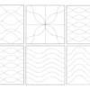 Quilt-Lineal 3 Wellen (Plexiglas 5 Mm/Größe 11,5 X 20 Cm)