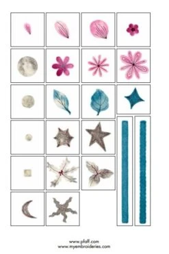 CD Nr. 483 Pfaff Multiformat Felted Elements - Mini Collection