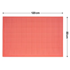 Schneidematte Schneidebrett Schneideunterlage A0 (rot-gelb/ 120 X 80 Cm) -NähKunst Angebote Store orangerot gelb 120x80 05 scaled