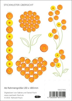 Nähwelt Flach Stickmuster USB "Ausgefranst" (6 Fransenmotive)