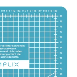 Semplix Schneidematte Türkis-petrol (120 X 80 Cm/ 48 X 32 Inch) A0 -NähKunst Angebote Store tuerkis petrol 05 shop4
