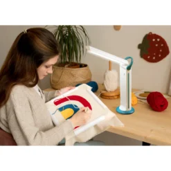 Daylight Twist 2 Go Netz + Akku LED Tageslichtleuchte (weiß/ Blau) -NähKunst Angebote Store twist2go 01