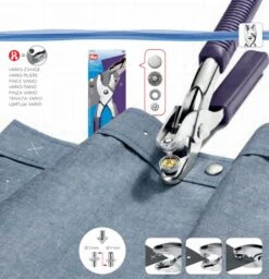 NähKunst Angebote Store 17 Prym Vario Loch - Und Nietenzange (für Ø 3 - 4 Mm/ Inkl. Werkzeug)